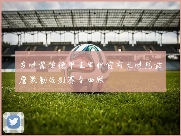 多特蒙德德甲亚军收官布兰特厄兹詹聚勒告别赛季回顾
